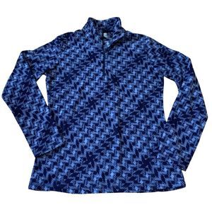 Patterned Columbia Quarter Zip Size Medium